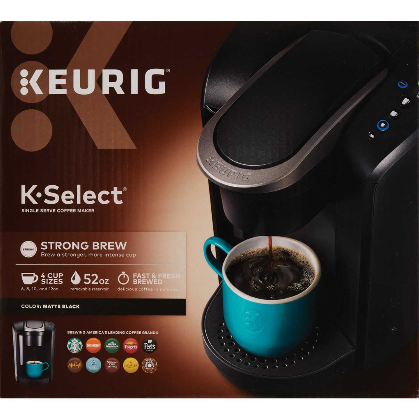 Keurig K-Select Single Serve Matte Black Coffee Maker for sale