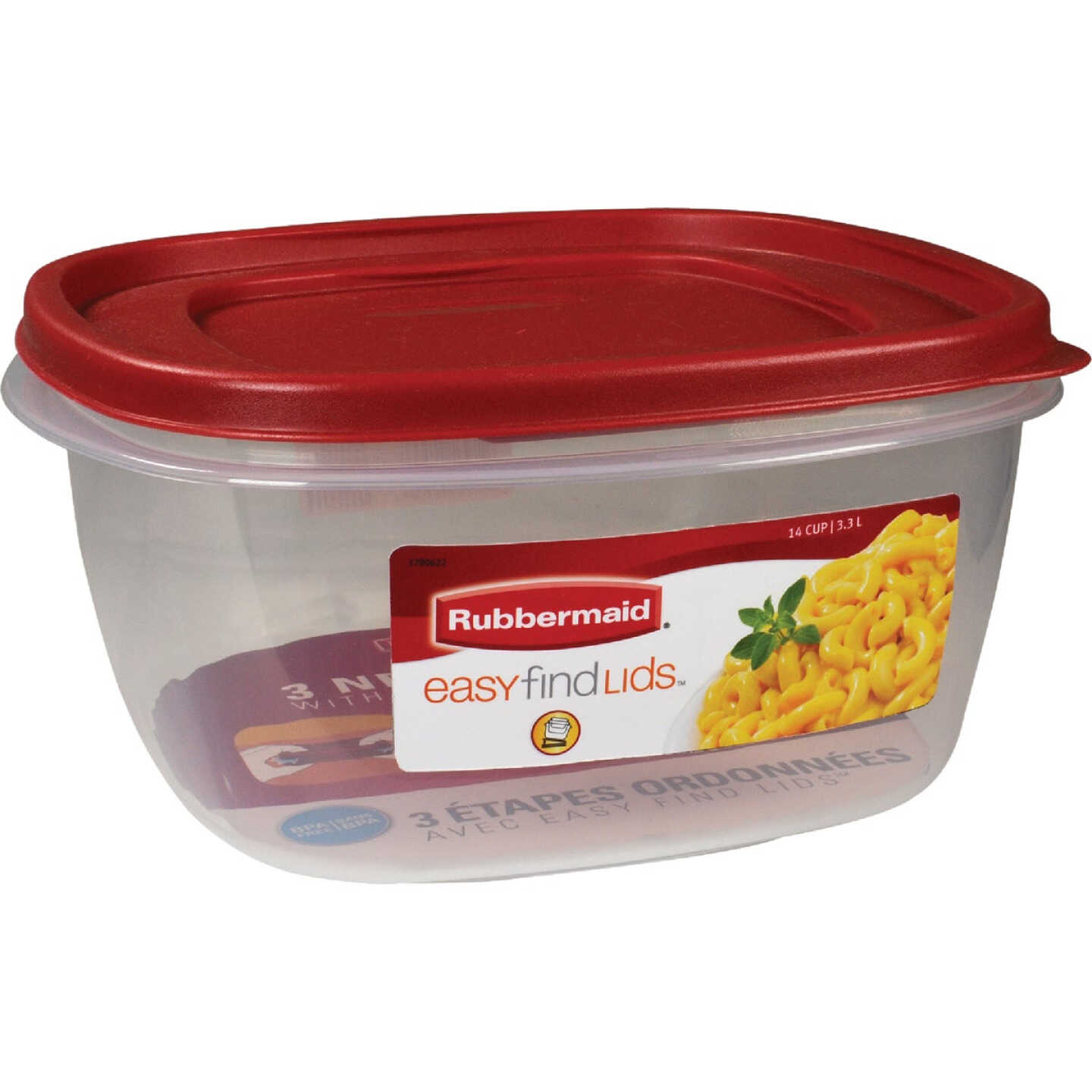 Rubbermaid Easy Find Lids Container & Lid Extra Clear 3 Cup