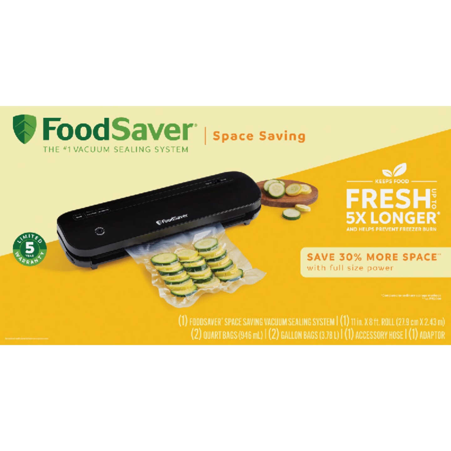 FoodSaver FreshSaver 12 1-GALLON-SIZED VACUUM ZIPPER BAGS VACUUM SEALING  SYSTEM